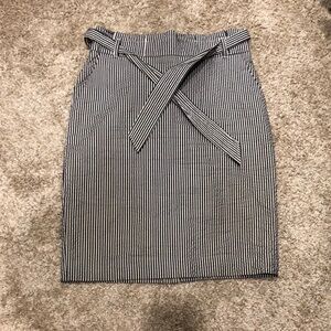 Ann Taylor Seersucker Pencil Skirt